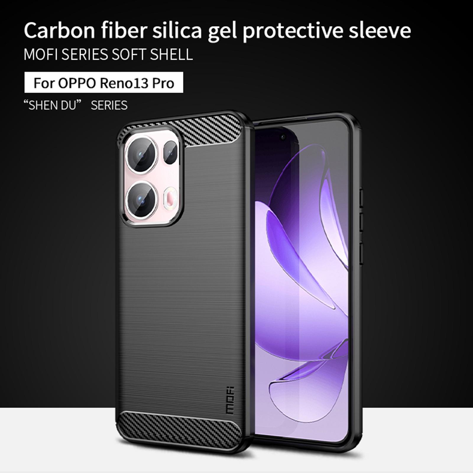 For Oppo Reno13 Pro 5G Back Cover MOFI Brushed Texture Carbon Fiber Soft TPU Case Black
For Oppo Reno13 Pro 5G Back Cover MOFI Brushed Texture Carbon Fiber Soft TPU Case Black