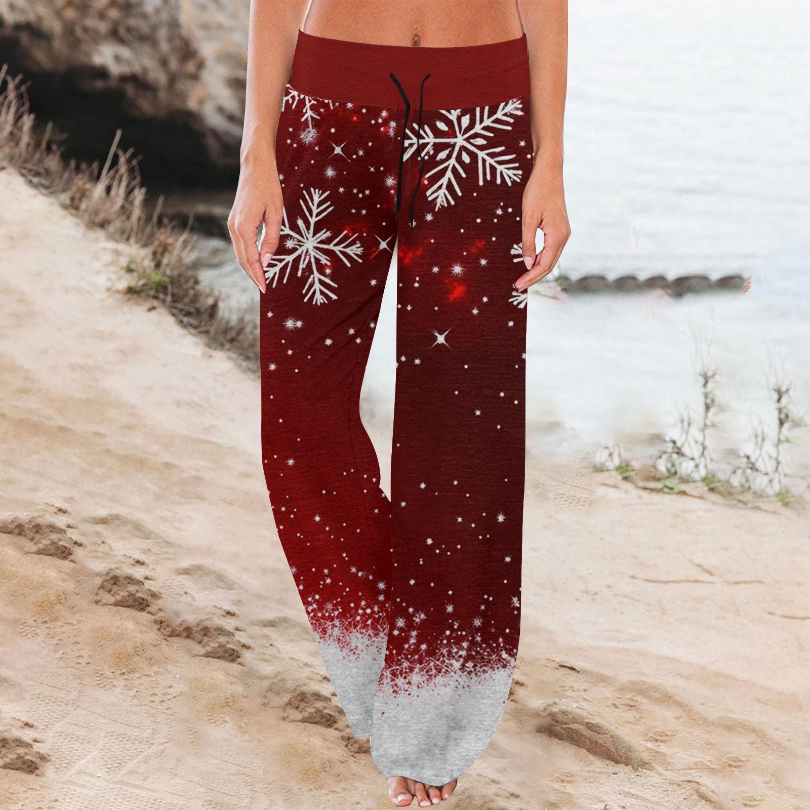 Женские удобные пижамные брюки с рождественским принтом, широкие брюки на завязках L
Женские удобные пижамные брюки с рождественским принтом, широкие брюки на завязках L