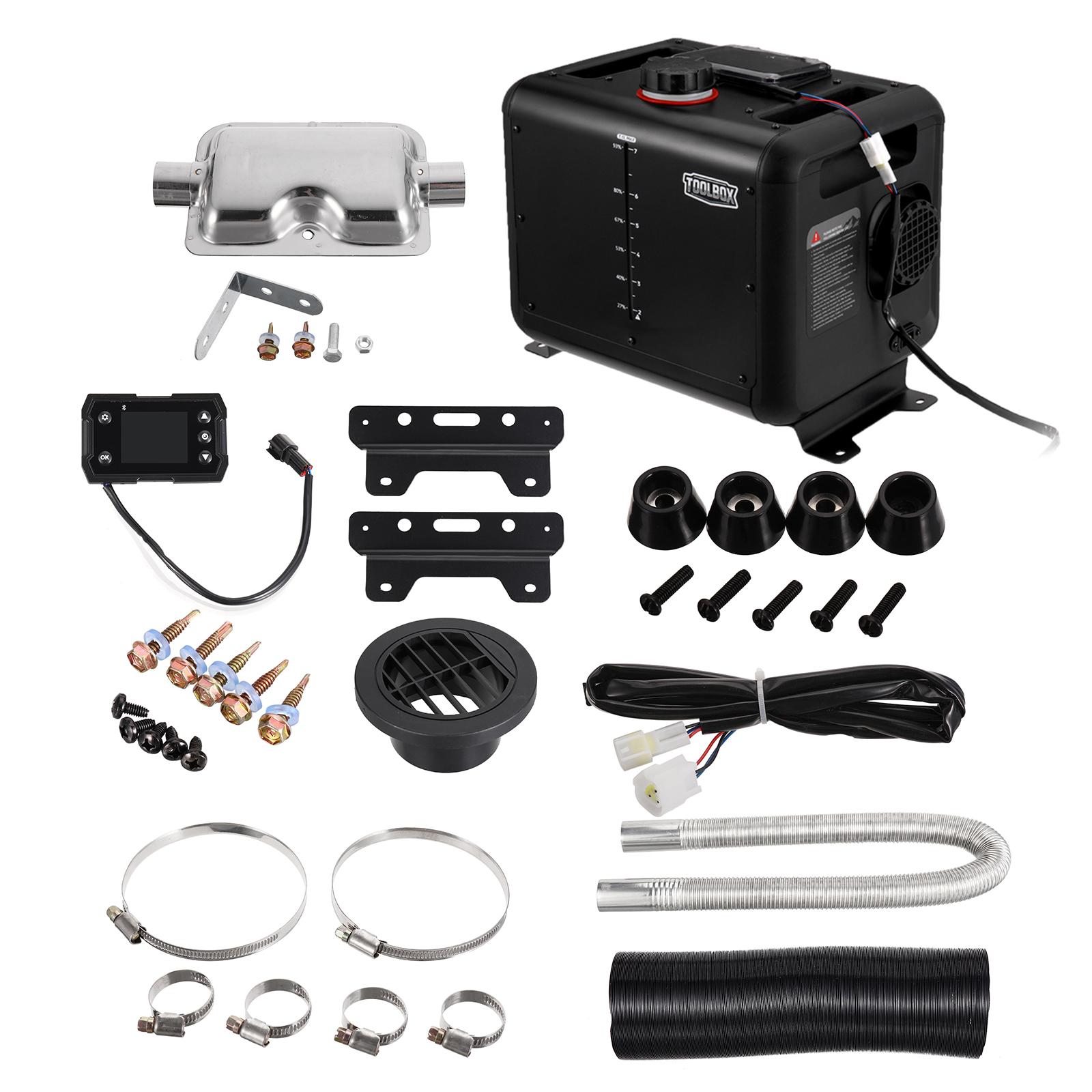 Hcalory Toolbox Max Diesel Air Heater 8KW, 100-240V AC & 12/24V DC Diesel Auxiliary Heater with 7.5L Fuel Tank & CO Alarm Sensor
Hcalory Toolbox Max Diesel Air Heater 8KW, 100-240V AC & 12/24V DC Diesel Auxiliary Heater with 7.5L Fuel Tank & CO Alarm Sensor