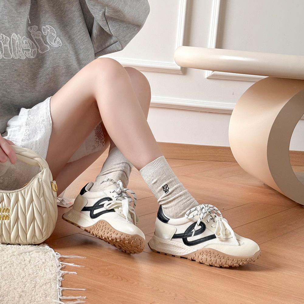 Genuine leather~ inner height increase 6cm color matching thick-soled pair of shoelaces contrasting color sports and leisure shoes 35
Genuine leather~ inner height increase 6cm color matching thick-soled pair of shoelaces contrasting color sports and leisure shoes 35