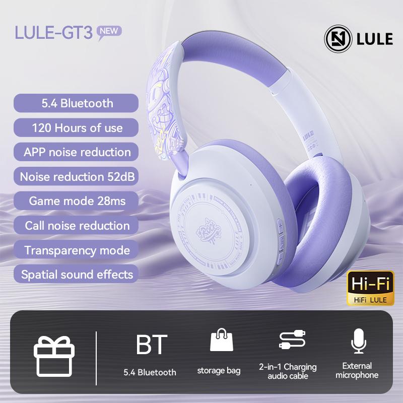 EL-GT3 Bluetooth-compatible Headphones ANC Noise Cancelling Over Ear Wireless Headset ( Standard Version ) Black
EL-GT3 Bluetooth-compatible Headphones ANC Noise Cancelling Over Ear Wireless Headset ( Standard Version ) Black