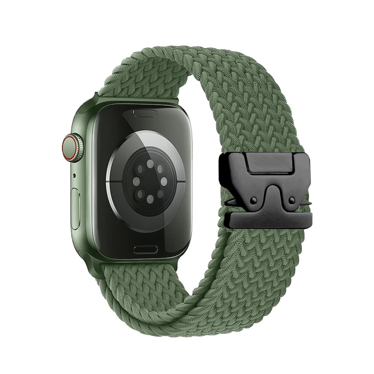 Совместимый плетеный нейлоновый ремешок с парашютной пряжкой для Apple Watch iWatch 42/44/45/46/49 mm
Совместимый плетеный нейлоновый ремешок с парашютной пряжкой для Apple Watch iWatch 42/44/45/46/49 mm