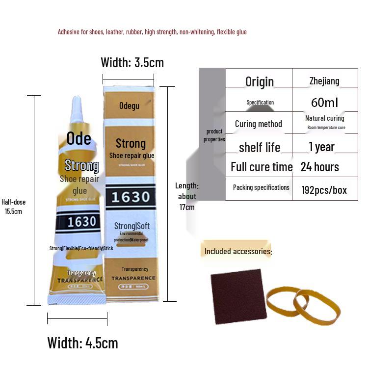 Oudugu 60ml Large Capacity Slow Drying Transparent Eco-friendly Shoe Repair Glue
Oudugu 60ml Large Capacity Slow Drying Transparent Eco-friendly Shoe Repair Glue