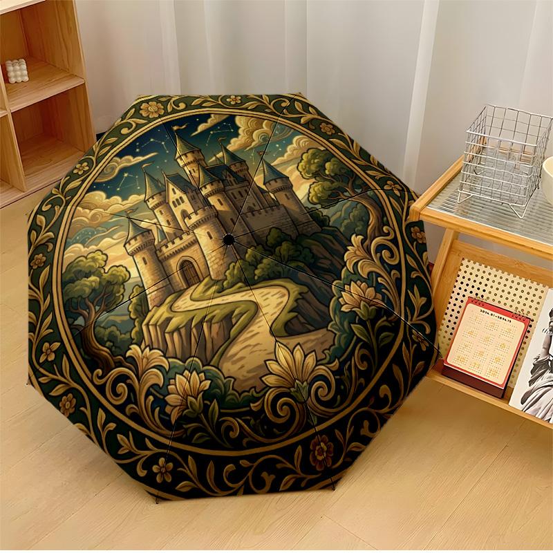 Intricate Circular Design Printed umbrella windproof folding umbrella portable sun and rain umbrella suitable for gifting
Intricate Circular Design Printed umbrella windproof folding umbrella portable sun and rain umbrella suitable for gifting