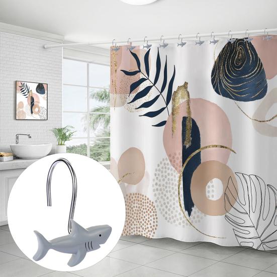 12 Pcs Shower Curtain Hooks Decorative Shark Shower Curtain Hangers Heavy Duty Metal Shower Curtain Rings for Bathroom Bedroom Living Room Decor 12pcs
12 Pcs Shower Curtain Hooks Decorative Shark Shower Curtain Hangers Heavy Duty Metal Shower Curtain Rings for Bathroom Bedroom Living Room Decor 12pcs