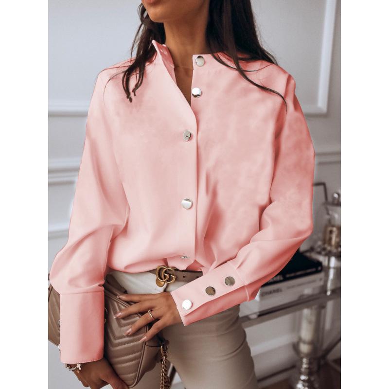 Women s Autumn Lapel Long Sleeve Cardigan Shirt Small рожевий
Women s Autumn Lapel Long Sleeve Cardigan Shirt Small рожевий