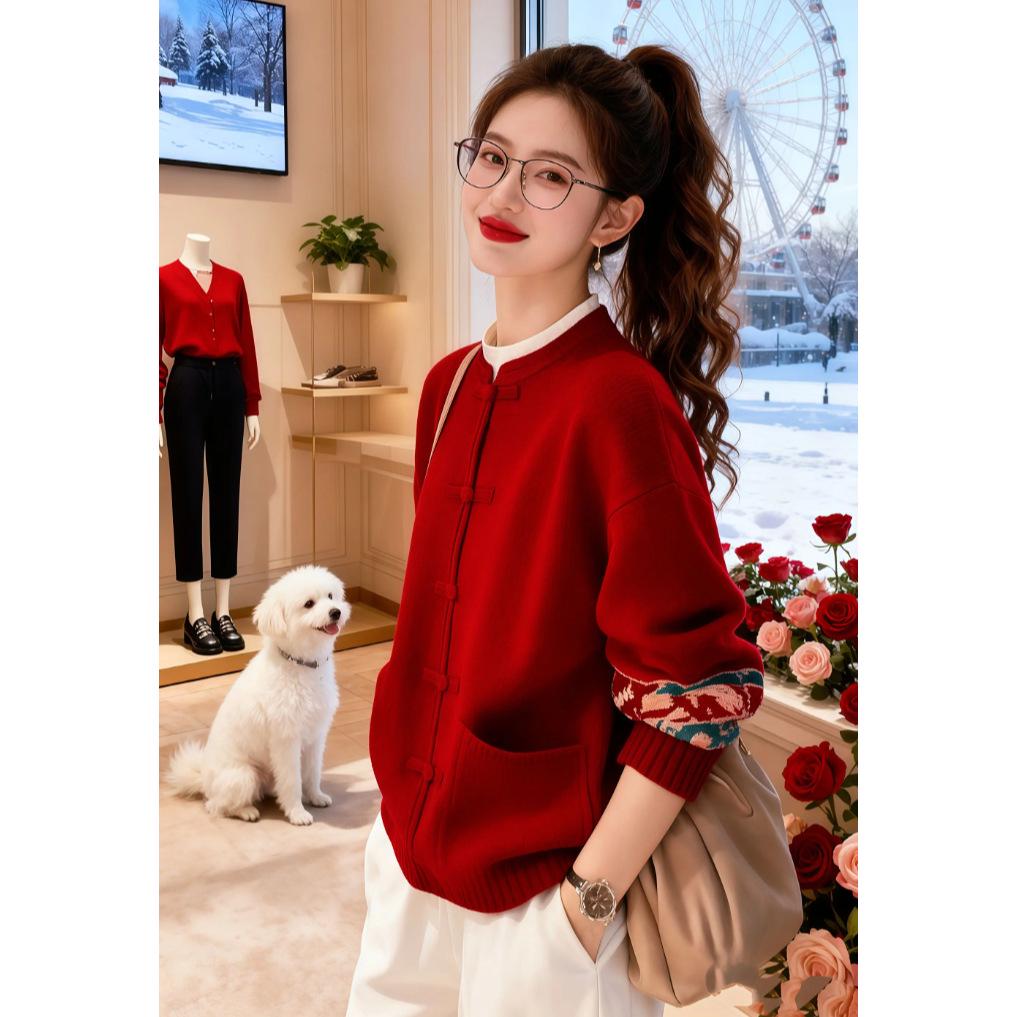 Chic National Style Women s Two-Piece Knitwear Coat - 2026 Autumn/Winter Collection in Lazy Style XL (suggested for 57.5kg-65kg) червоний
Chic National Style Women s Two-Piece Knitwear Coat - 2026 Autumn/Winter Collection in Lazy Style XL (suggested for 57.5kg-65kg) червоний