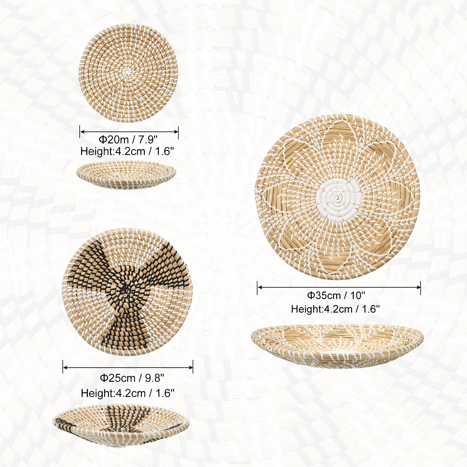 Baskets for Wall Decor Bohemian Wall Basket Decor Set Straw Wall Hanging Decor Hanging Woven Wall Basket Wicker Wall Decor 3pcs
Baskets for Wall Decor Bohemian Wall Basket Decor Set Straw Wall Hanging Decor Hanging Woven Wall Basket Wicker Wall Decor 3pcs