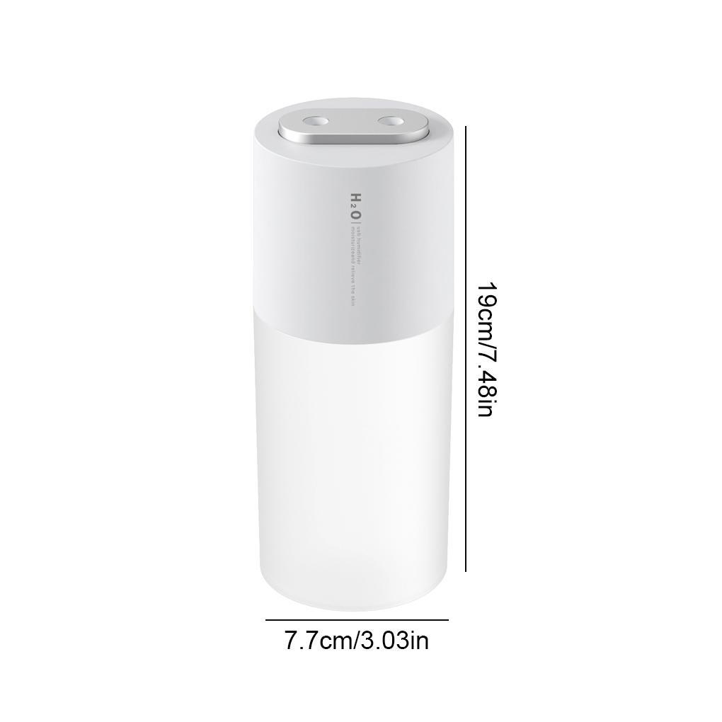 Humidifier Dual Sprayer Diffuser 3W 400ml Adjustable Air Humidifier for Home Car, White, USB
Humidifier Dual Sprayer Diffuser 3W 400ml Adjustable Air Humidifier for Home Car, White, USB