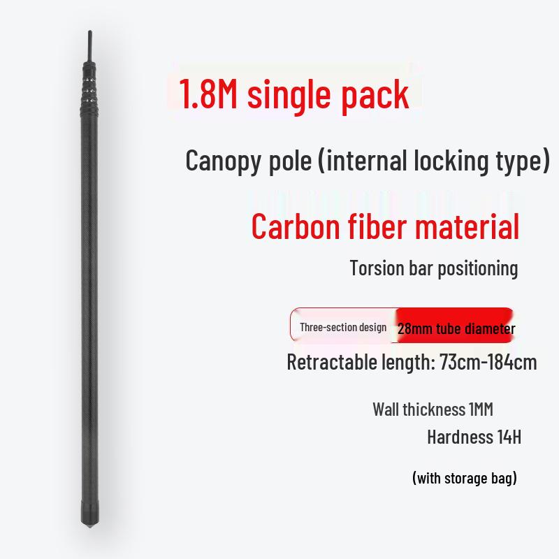 Внутренняя стойка для навеса из углеродного волокна - Аксессуар для палатки для кемпинга на открытом воздухе, солнцезащитный козырек с поворотным замком Instant position/carbon fiber material
Внутренняя стойка для навеса из углеродного волокна - Аксессуар для палатки для кемпинга на открытом воздухе, солнцезащитный козырек с поворотным замком Instant position/carbon fiber material