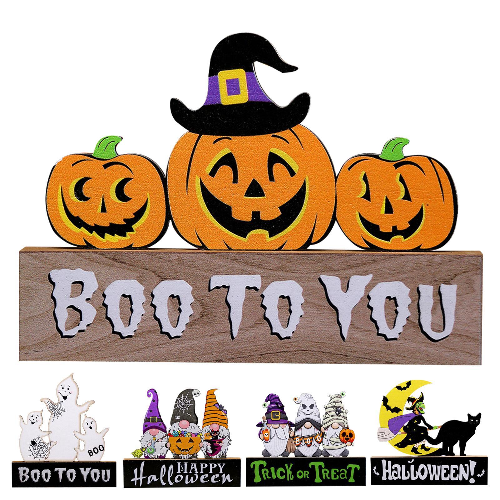 Halloween Wooden Decorations, Tabletop Centerpiece Craft Decor Pumpkin Ghost Cat Crafts Decor for H
Halloween Wooden Decorations, Tabletop Centerpiece Craft Decor Pumpkin Ghost Cat Crafts Decor for H