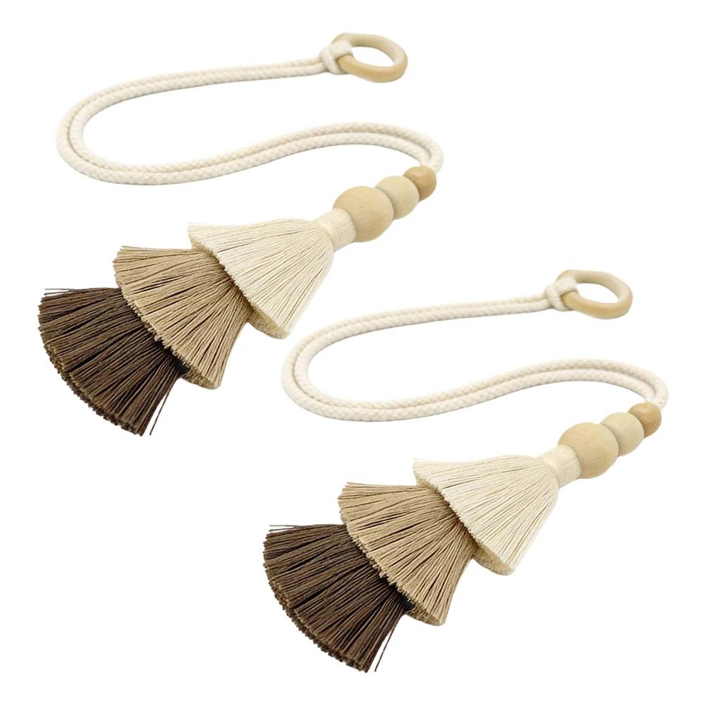 2pcs Boho Rope Curtain Tiebacks With Colorful Tassels Wooden Beads 22 Inches Cotton Handmade Wooden Ring Holdbacks Home Decor
2pcs Boho Rope Curtain Tiebacks With Colorful Tassels Wooden Beads 22 Inches Cotton Handmade Wooden Ring Holdbacks Home Decor