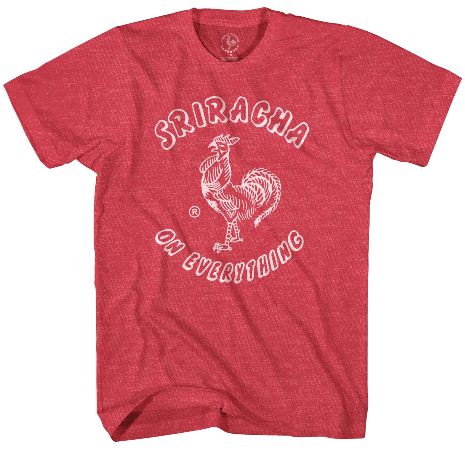 Sriracha On Everything Logo Мужская футболка красного цвета меланж Новая 2XL
Sriracha On Everything Logo Мужская футболка красного цвета меланж Новая 2XL