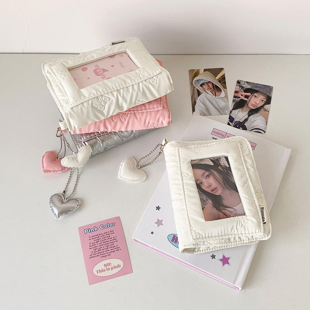 With Heart Keychain Photo Photocard Frame Loose-leaf Binder Card Protective Case School Stationery білий
With Heart Keychain Photo Photocard Frame Loose-leaf Binder Card Protective Case School Stationery білий