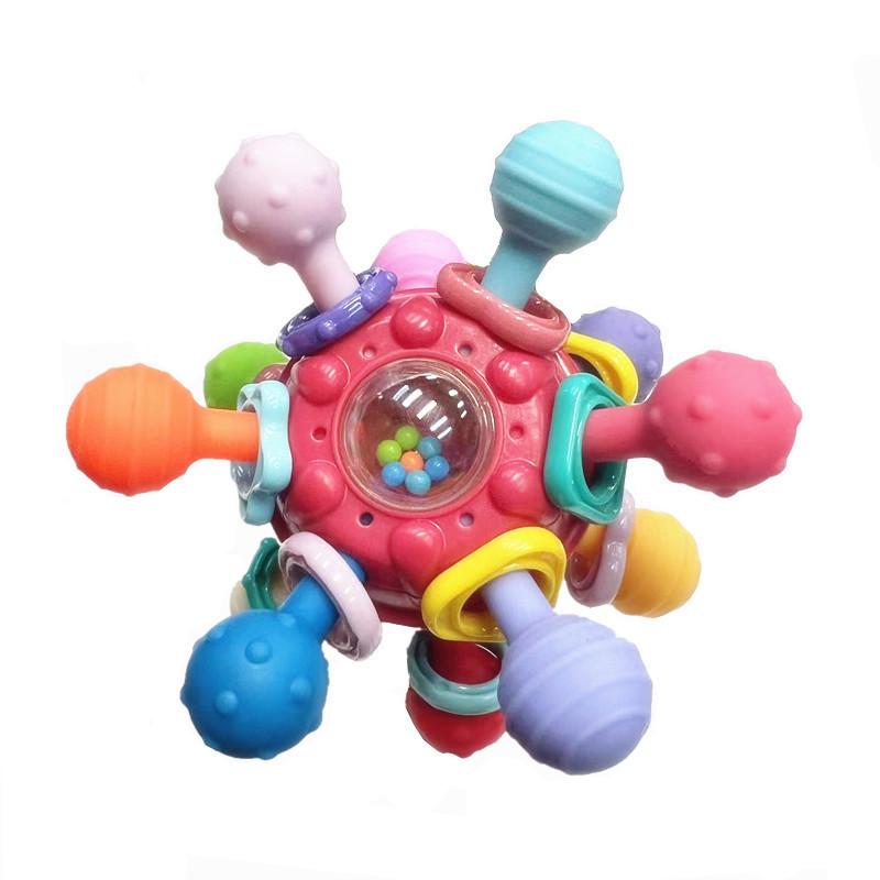 Infant Manhattan Finger Ball Hand Rattle Toy Atomic Ball Rotating Teether Hand Grab Toy Soft Rubber Ball червоний
Infant Manhattan Finger Ball Hand Rattle Toy Atomic Ball Rotating Teether Hand Grab Toy Soft Rubber Ball червоний
