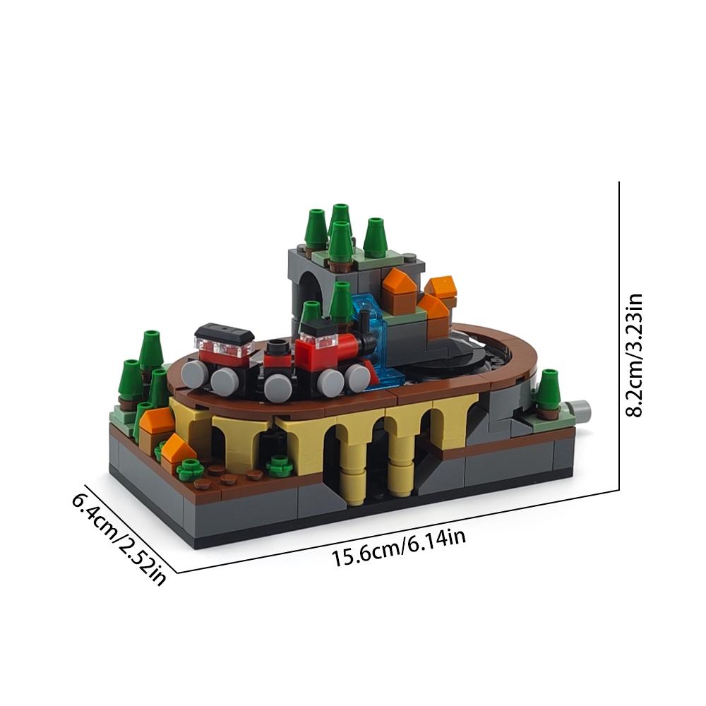 MOC track train set DIY assembly Alpine railway rural train subway hand-cranked movable mini street scene building blocks toy
MOC track train set DIY assembly Alpine railway rural train subway hand-cranked movable mini street scene building blocks toy