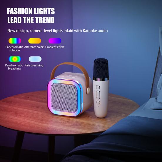 Мини-караоке-машина с микрофоном, совместимая с Bluetooth, 5 звуковыми эффектами, мощный компактный портативный комплект колонок для караоке 1pc розовый
Мини-караоке-машина с микрофоном, совместимая с Bluetooth, 5 звуковыми эффектами, мощный компактный портативный комплект колонок для караоке 1pc розовый