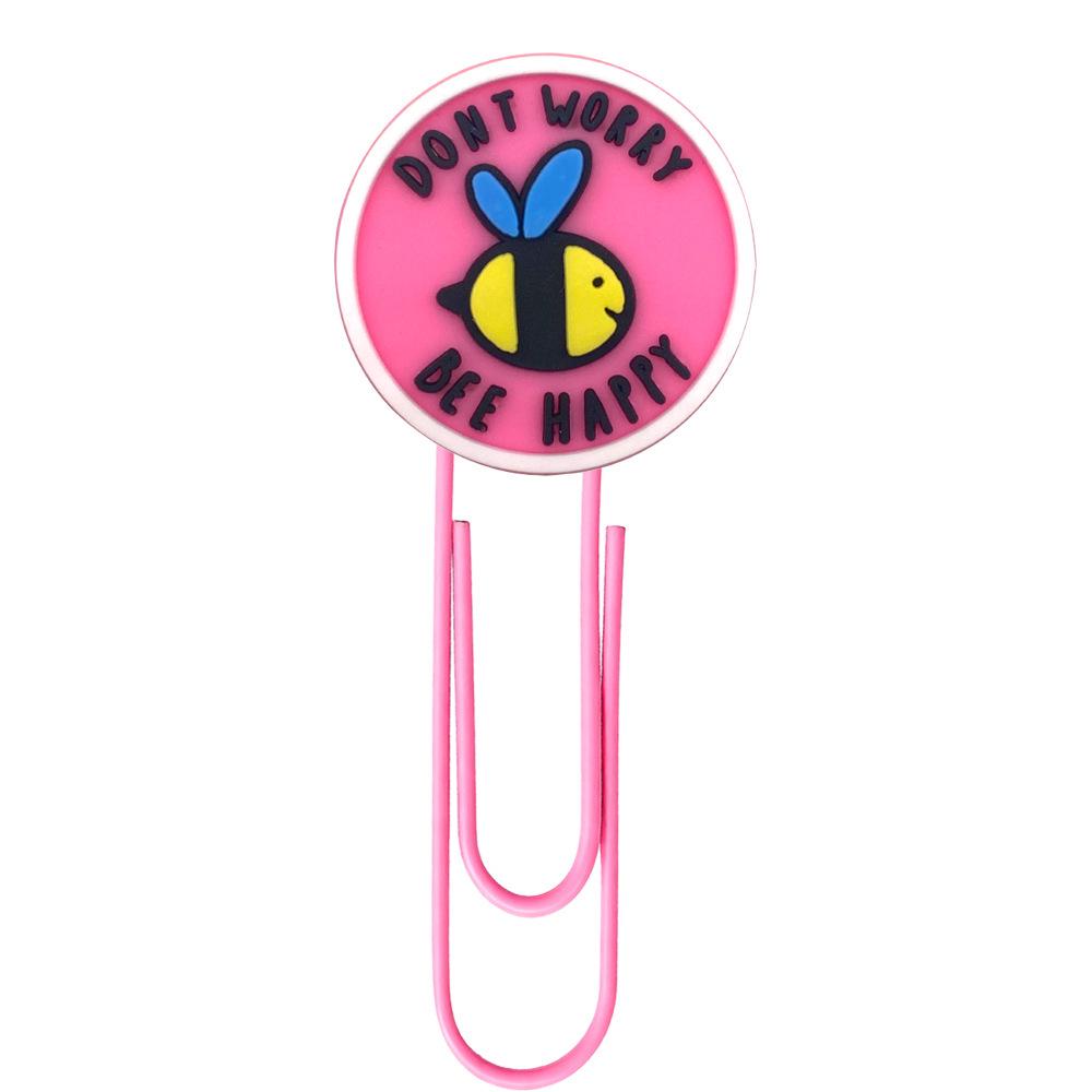 Colorful U-Shaped Cartoon Paperclip Bookmark - Pink, Creative Office Supplies
Colorful U-Shaped Cartoon Paperclip Bookmark - Pink, Creative Office Supplies