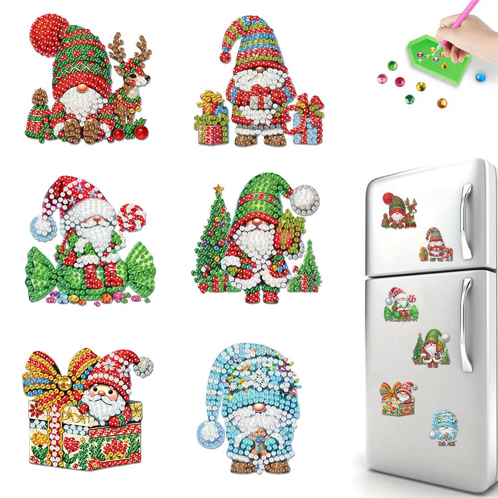6PCS 2D Flat DIY Diamond Painting Refrigerator Magnet Round Diamond Diamond Art Refrigerator Sticker for Home Kitchen Decoration
6PCS 2D Flat DIY Diamond Painting Refrigerator Magnet Round Diamond Diamond Art Refrigerator Sticker for Home Kitchen Decoration