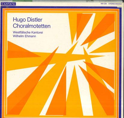 LP Record WESTFALISCHE KANTOREI WILHELM EHMA Hugo Distler Choralmotetten 658230 CANTATE 1970 Germany Classical Used
LP Record WESTFALISCHE KANTOREI WILHELM EHMA Hugo Distler Choralmotetten 658230 CANTATE 1970 Germany Classical Used