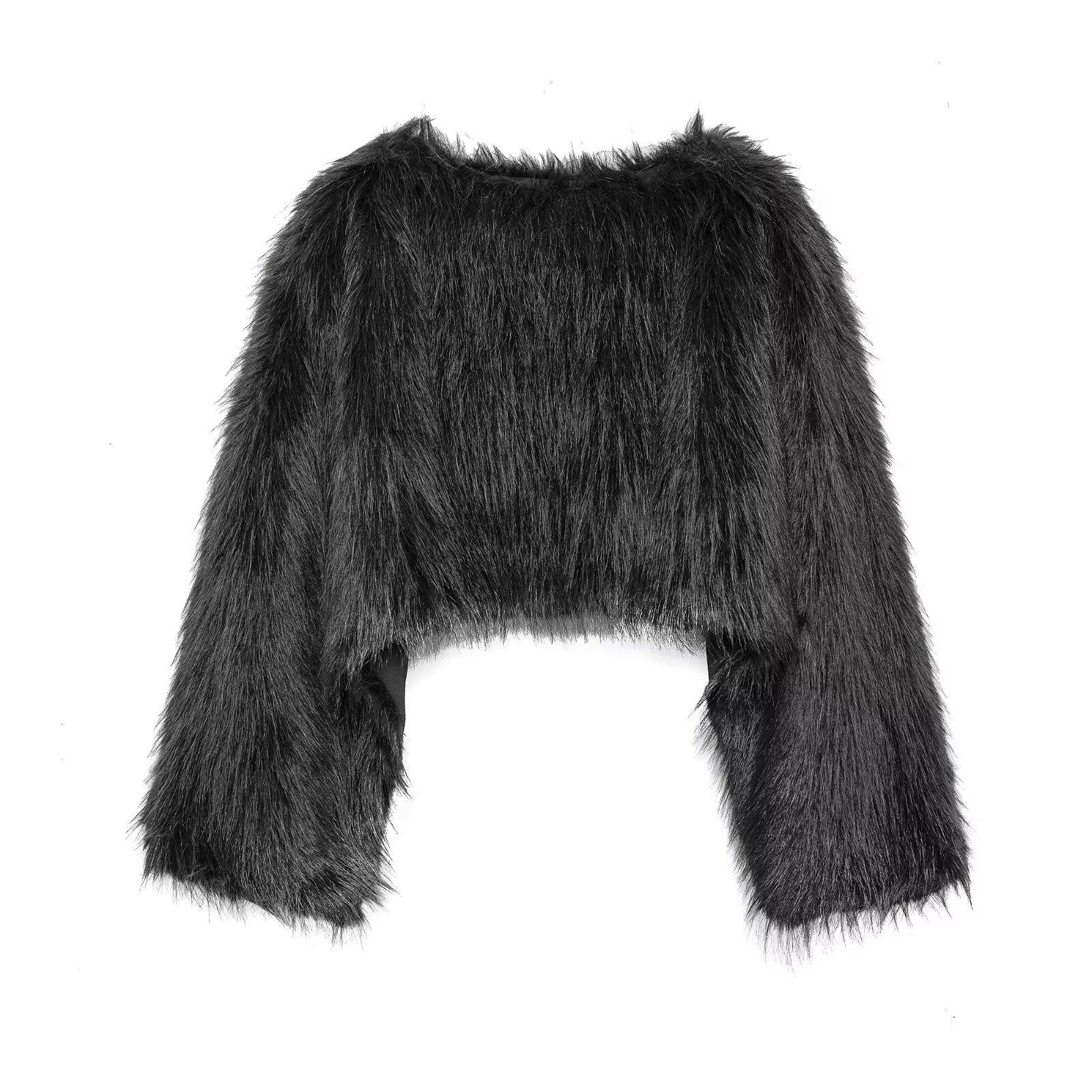 Women s High-End Faux Fur Pullover Coat - Autumn/Winter Versatile Short Style Medium чорний
Women s High-End Faux Fur Pullover Coat - Autumn/Winter Versatile Short Style Medium чорний