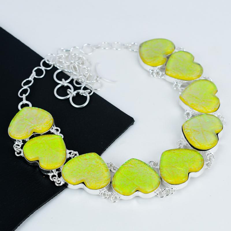 Yellow Triplet Fire Opal Gemstone Handmade 925 Sterling Silver Electroform Necklace, Opal Silver For Wife Unisex Necklace 20 жовтий
Yellow Triplet Fire Opal Gemstone Handmade 925 Sterling Silver Electroform Necklace, Opal Silver For Wife Unisex Necklace 20 жовтий