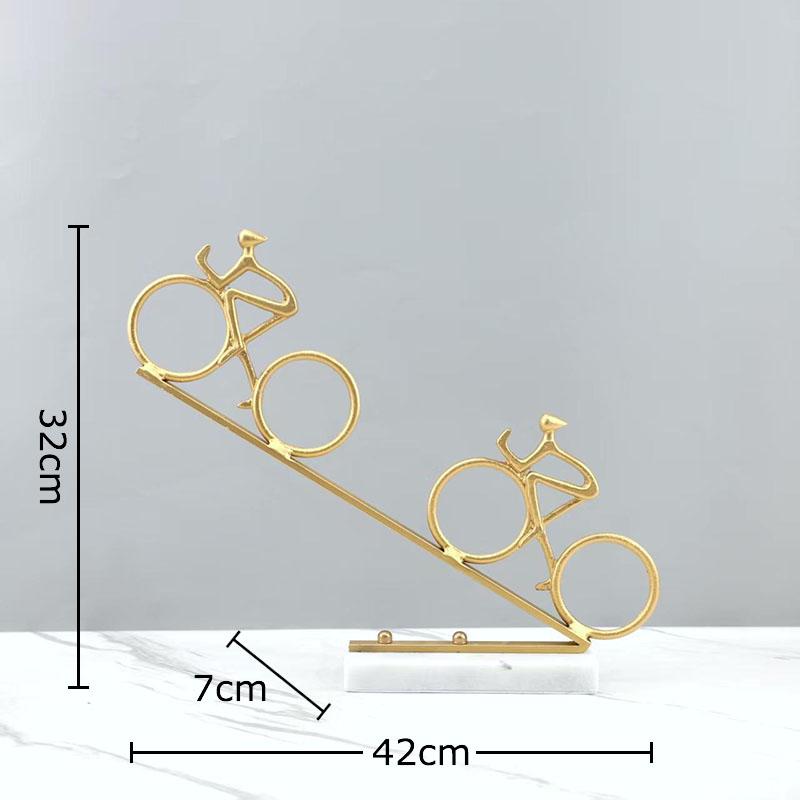 Bicycle Figures Statue Creative Artwork Ornaments Desk Decoration Minimalism Black Characters Sculpture Room Aesthetics Decor золотистий
Bicycle Figures Statue Creative Artwork Ornaments Desk Decoration Minimalism Black Characters Sculpture Room Aesthetics Decor золотистий