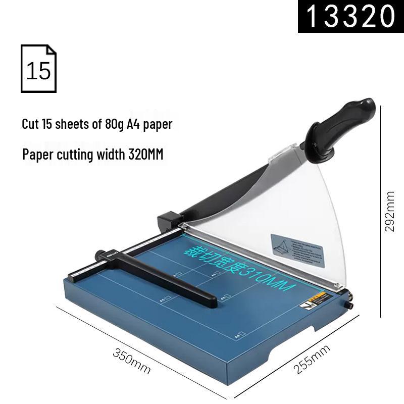 Kede You Heavy-Duty All-Metal A4 Guillotine Paper Cutter - 15-Page Capacity, Upgraded Carbon Steel, Labor-Saving Design
Kede You Heavy-Duty All-Metal A4 Guillotine Paper Cutter - 15-Page Capacity, Upgraded Carbon Steel, Labor-Saving Design