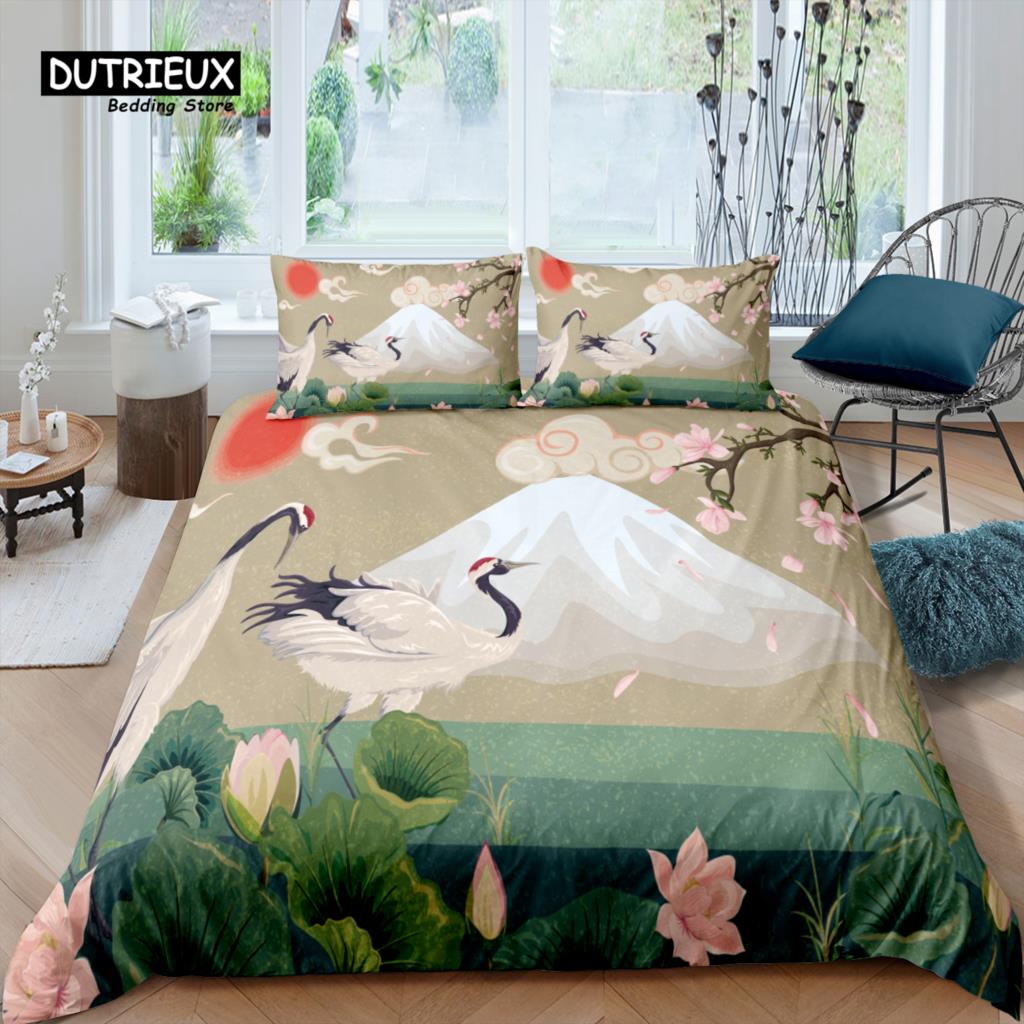 Domestic Living Luxury 3D Design Japanese Crane Bed Linen Collection Bedspread Cover Pillowcase Kids Bed Linen Collection Queen Dimension and King EU single(135x200cm)
Domestic Living Luxury 3D Design Japanese Crane Bed Linen Collection Bedspread Cover Pillowcase Kids Bed Linen Collection Queen Dimension and King EU single(135x200cm)