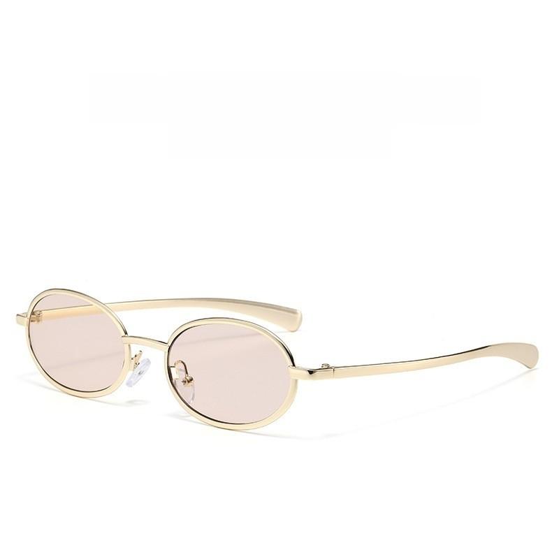 Vintage Metal Oval Sunglasses With Uv400 Protection For Fashionable Men And Women Gold Champagne
Vintage Metal Oval Sunglasses With Uv400 Protection For Fashionable Men And Women Gold Champagne