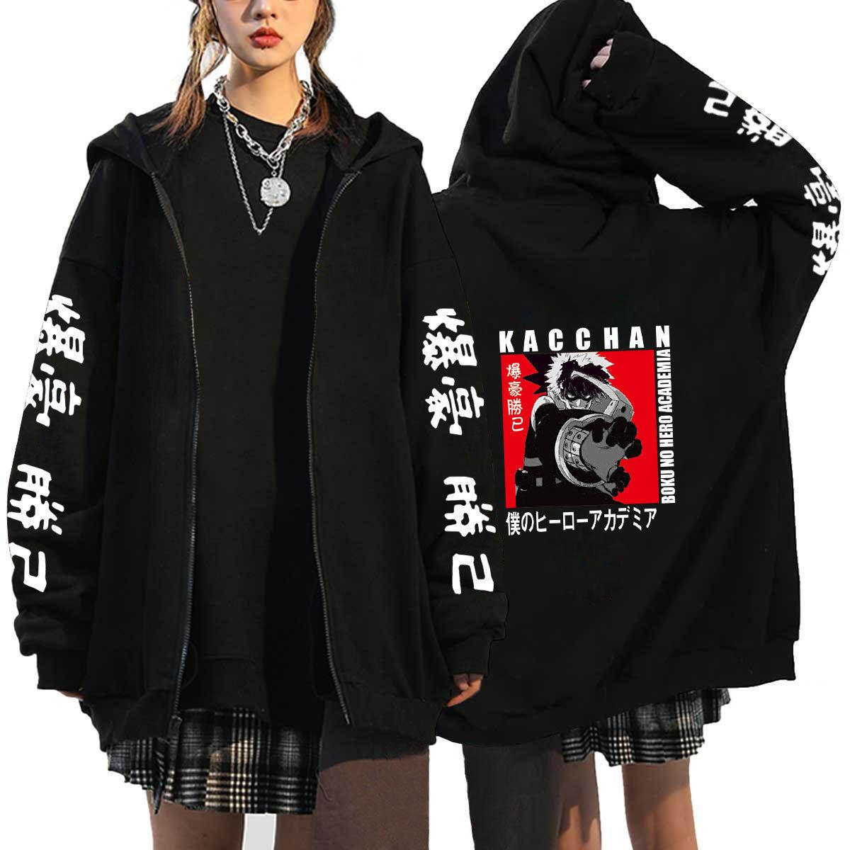 My Hero Academia Katsuki Bakugo Japanese Text Hoodie Men Black Cotton Casual Long Sleeve Autumn Winter Streetwear 3XL
My Hero Academia Katsuki Bakugo Japanese Text Hoodie Men Black Cotton Casual Long Sleeve Autumn Winter Streetwear 3XL