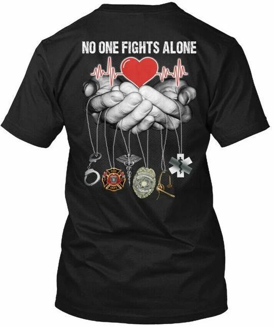 No One Fights Alone Correctional Officer T shirt Made in the USA Size S to 5XL S
No One Fights Alone Correctional Officer T shirt Made in the USA Size S to 5XL S