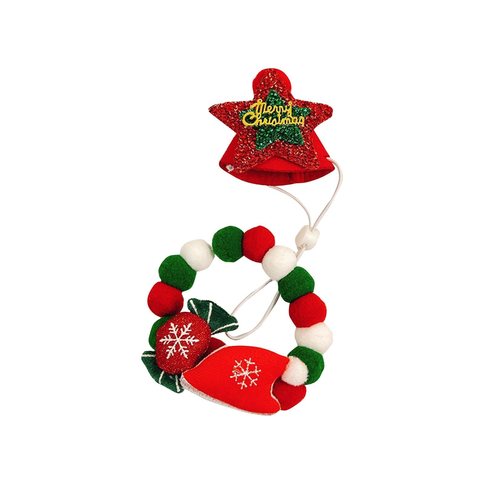 Christmas Pet Collar Dog Collar Christmas Tree Old Man Elk Hair Ball Dog Necklace Collar Decoration One Size
Christmas Pet Collar Dog Collar Christmas Tree Old Man Elk Hair Ball Dog Necklace Collar Decoration One Size