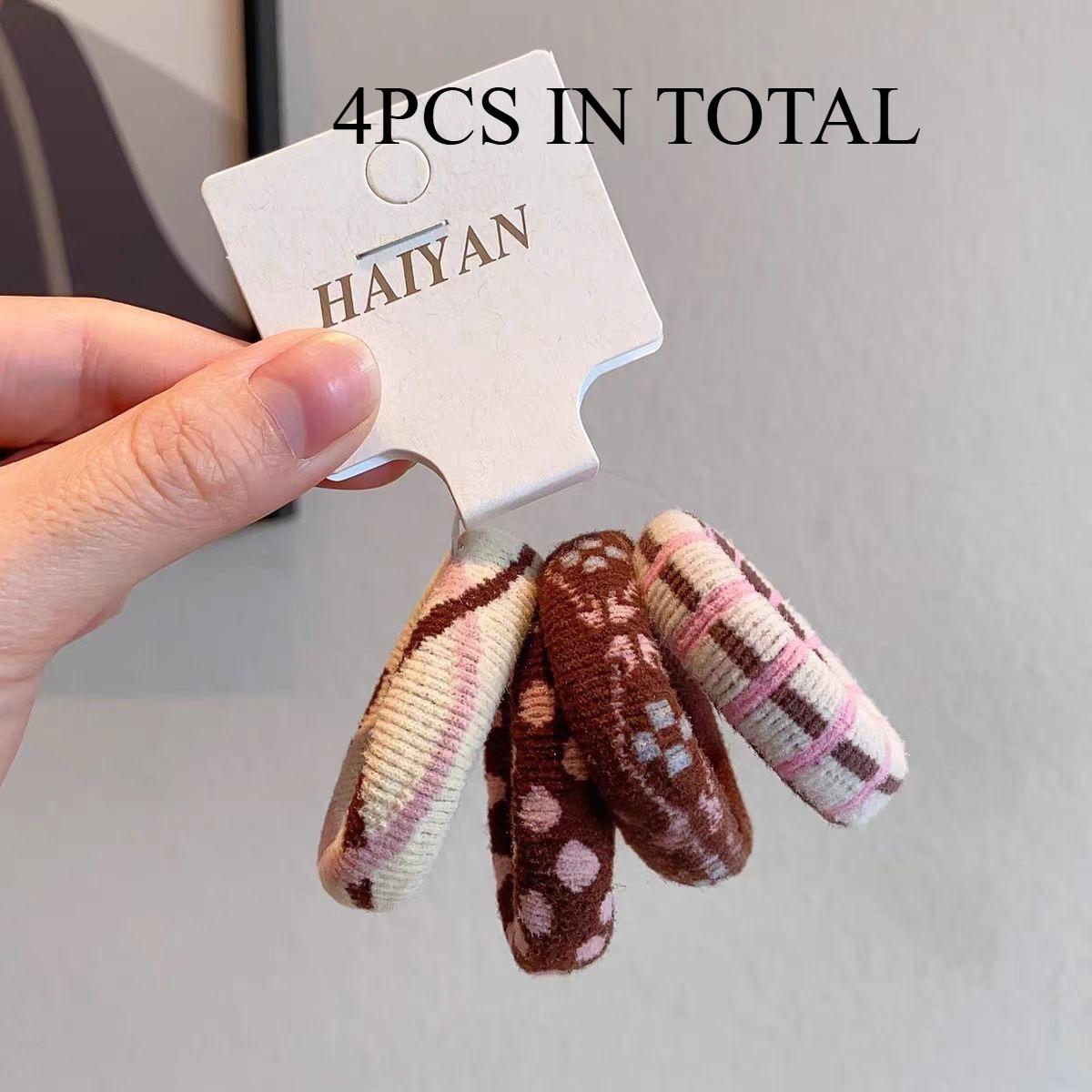 Korean-Style Kids Winter Hair Ties - Retro Fair Isle Towel Scrunchies, Thick High Elasticity, Durable Ponytail Holders
Korean-Style Kids Winter Hair Ties - Retro Fair Isle Towel Scrunchies, Thick High Elasticity, Durable Ponytail Holders