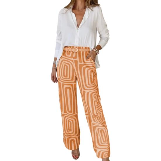 Жіночі Комплекти з Двох Предметів Сорочки на Ґудзиках з Довгим Рукавом та Довгі Штани Елегантний Діловий Комплект Повсякденний Офісний Комплект S помаранчевий
Жіночі Комплекти з Двох Предметів Сорочки на Ґудзиках з Довгим Рукавом та Довгі Штани Елегантний Діловий Комплект Повсякденний Офісний Комплект S помаранчевий