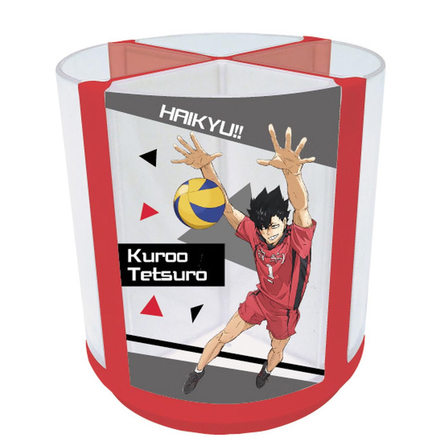 Компания K Haikyuu! ! Вращающаяся подставка для ручек Nekoma High School HQ-PE-NK
Компания K Haikyuu! ! Вращающаяся подставка для ручек Nekoma High School HQ-PE-NK