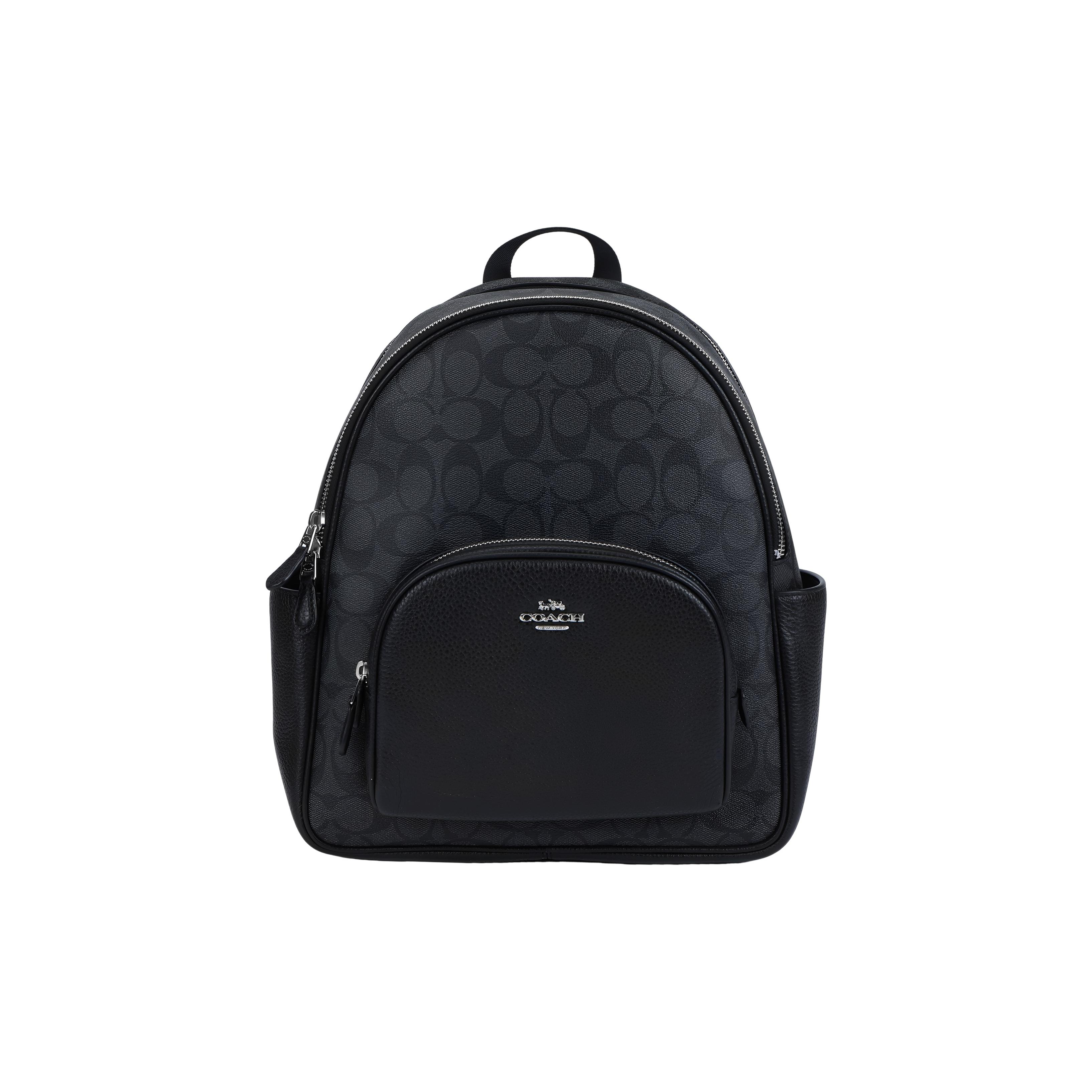 Coach Court 27 Classic Monogram Zip Canvas And Leather Backpack Unisex Backpack Black 5671-SVTSQ Basic Set (Bag+Dust Bag)
Coach Court 27 Classic Monogram Zip Canvas And Leather Backpack Unisex Backpack Black 5671-SVTSQ Basic Set (Bag+Dust Bag)