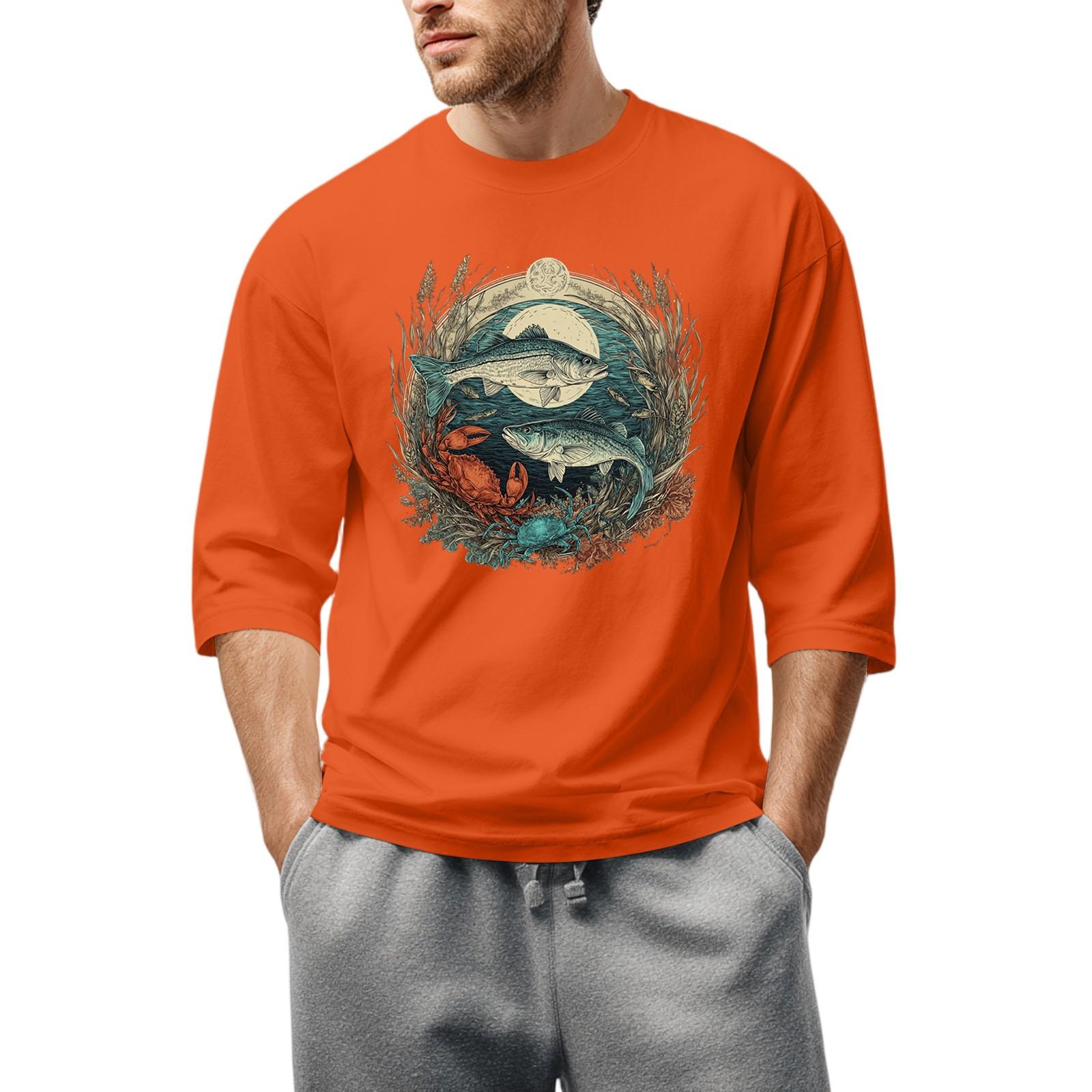 Men S Round Neck Three-Quarters Sleeve Top Casual Fashion T-Shirt XXL зелений
Men S Round Neck Three-Quarters Sleeve Top Casual Fashion T-Shirt XXL зелений