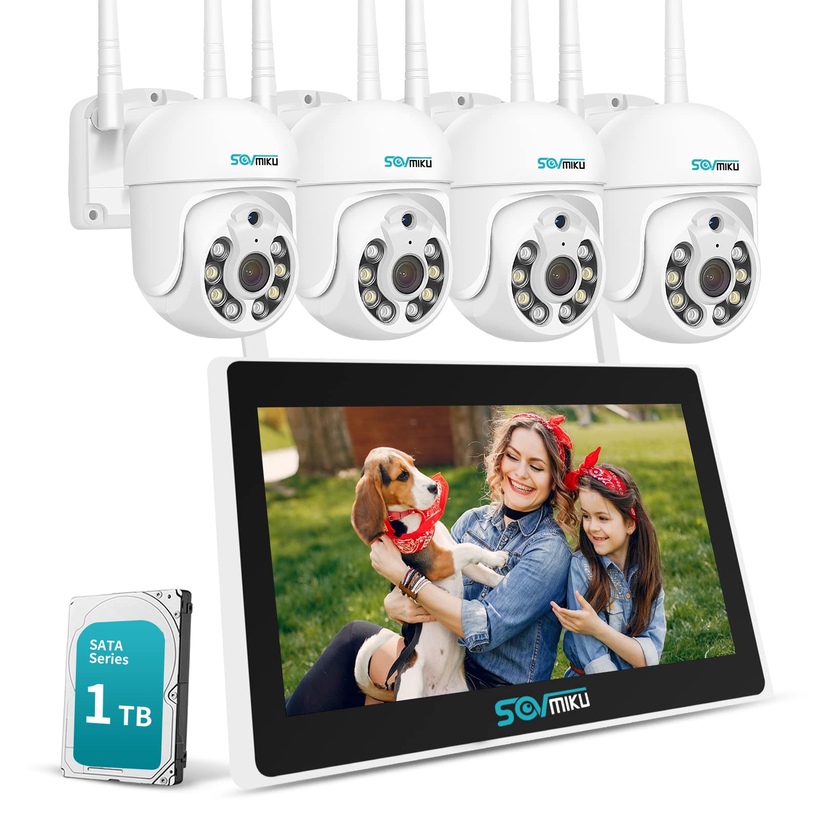 Вбудований монітор Sovmiku NVR 1296P Бездротова камера на 5 мільйонів пікселів із можливістю розширення до функції PTZ Дистанційний водонепроникний рейтинг Безпека руху AI
Вбудований монітор Sovmiku NVR 1296P Бездротова камера на 5 мільйонів пікселів із можливістю розширення до функції PTZ Дистанційний водонепроникний рейтинг Безпека руху AI