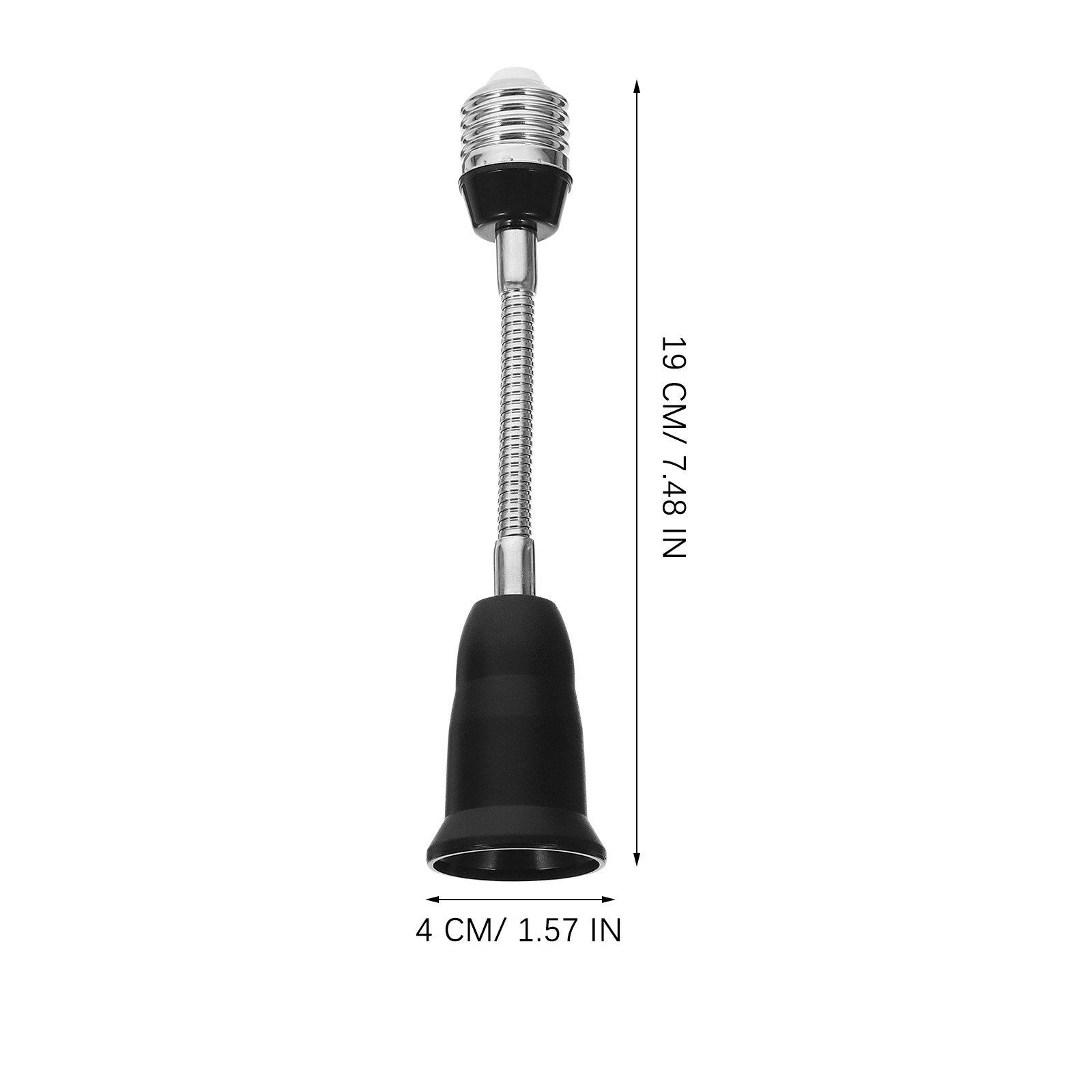 E27 Bulb Socket Extender 19Cm Light Socket Extension Cord 360 Degree Rotatable Adjustable Light Plug Adapter for Indoor Outdoor
E27 Bulb Socket Extender 19Cm Light Socket Extension Cord 360 Degree Rotatable Adjustable Light Plug Adapter for Indoor Outdoor