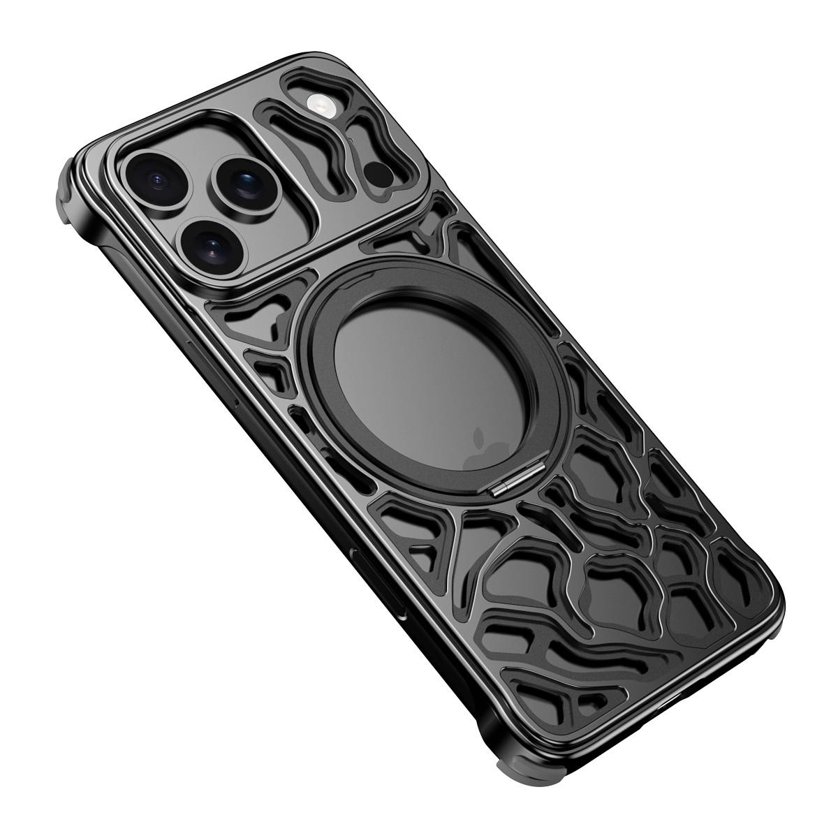 For iPhone 17 Pro Max Bumper Case Alloy Metal Borderless Back Cover with Magnetic Kickstand
For iPhone 17 Pro Max Bumper Case Alloy Metal Borderless Back Cover with Magnetic Kickstand