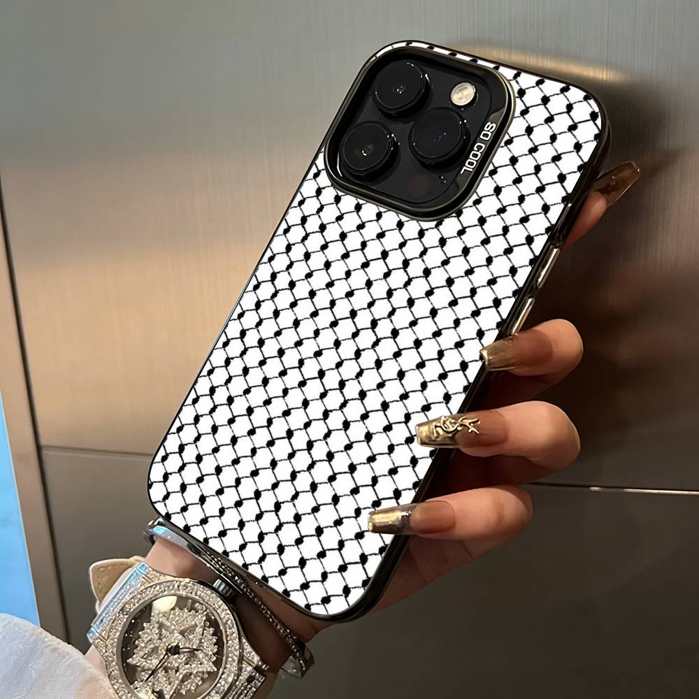 Palestinian Keffiyeh Phone Case For iPhone 17,16,15,14,13,12,11 Plus Pro Max Colored Silver Phone Case iPhone13Pro
Palestinian Keffiyeh Phone Case For iPhone 17,16,15,14,13,12,11 Plus Pro Max Colored Silver Phone Case iPhone13Pro