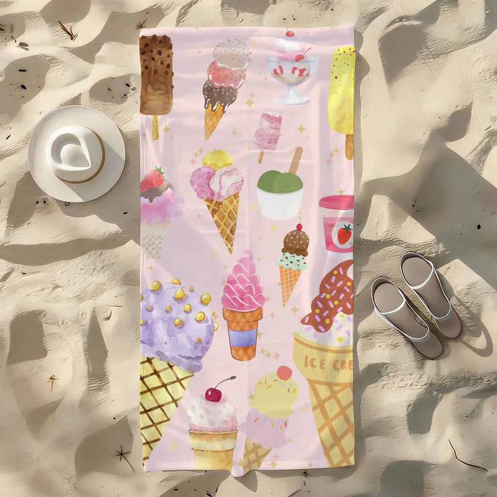Ice Cream Printed Towel For Swim Yoga Gym Quick Drying Soft and skin-friendly Beach Towels All-Season W30*H60(CM)
Ice Cream Printed Towel For Swim Yoga Gym Quick Drying Soft and skin-friendly Beach Towels All-Season W30*H60(CM)
