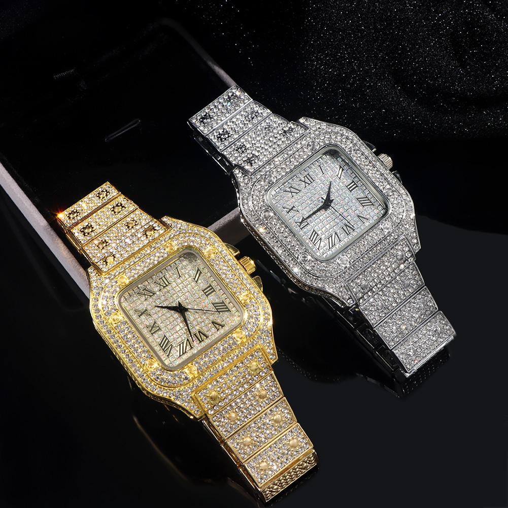 Хип-хоп Iced Out Квадратные Сверкающие Кварцевые Часы Мужчины Женщины Bling Полный Горный Хрусталь Модные Рэперские Часы Ювелирные Изделия Высокого Качества
Хип-хоп Iced Out Квадратные Сверкающие Кварцевые Часы Мужчины Женщины Bling Полный Горный Хрусталь Модные Рэперские Часы Ювелирные Изделия Высокого Качества