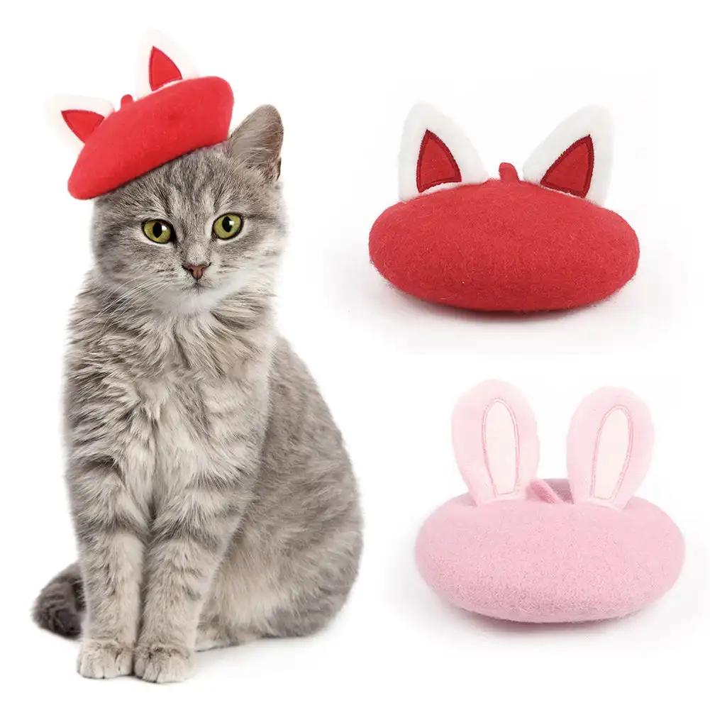1Pc Painter Wool Cap Pet Designer Rabbit Hats Dog Beret Pet Headwear Warm Headgear Mini Decorative Cute Solid Color Pet Hat красный
1Pc Painter Wool Cap Pet Designer Rabbit Hats Dog Beret Pet Headwear Warm Headgear Mini Decorative Cute Solid Color Pet Hat красный
