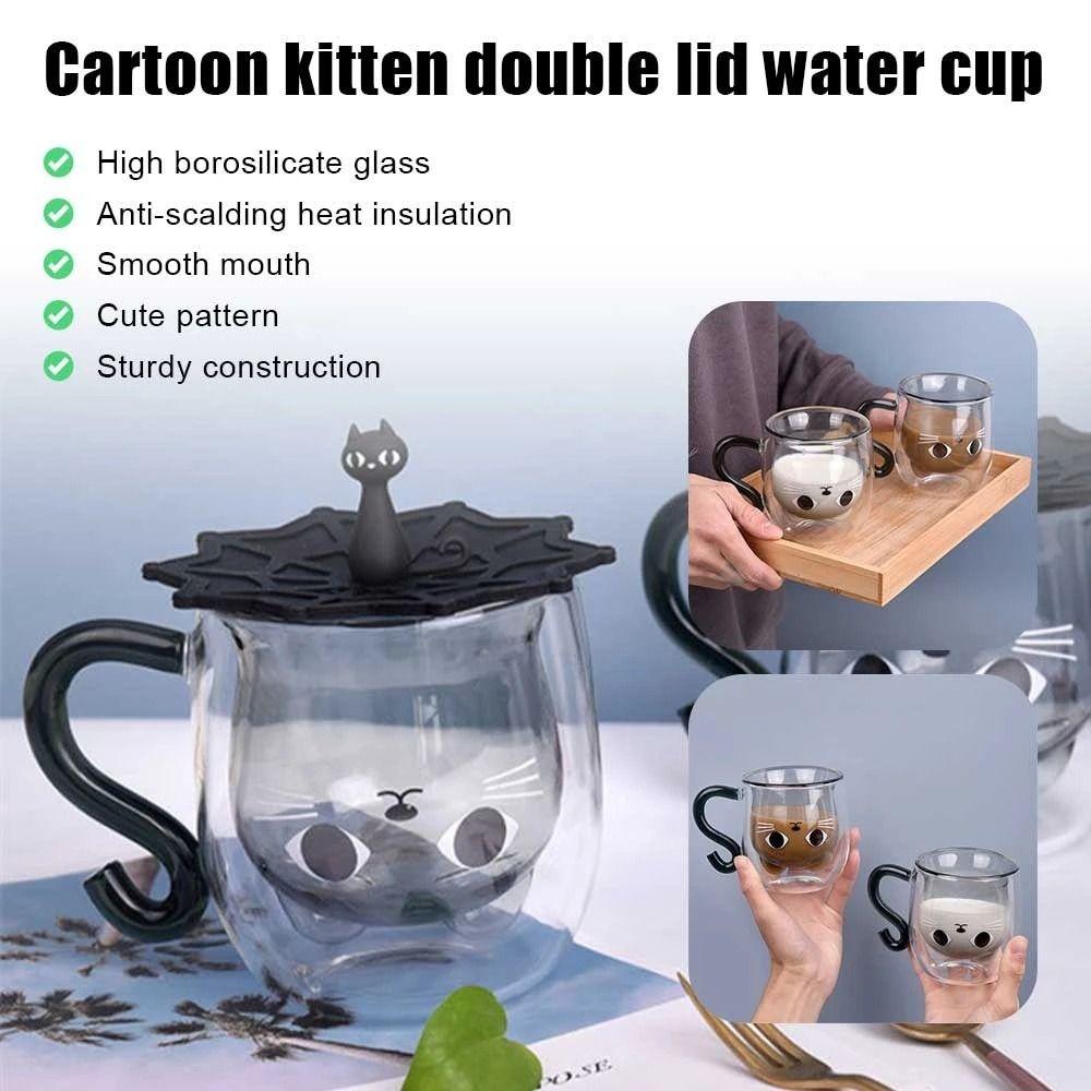 Cute Milk Coffee Cup Drinkware Couple Teacup Double Wall Glass Cup Water Cup Coffee Mug Without cover
Cute Milk Coffee Cup Drinkware Couple Teacup Double Wall Glass Cup Water Cup Coffee Mug Without cover