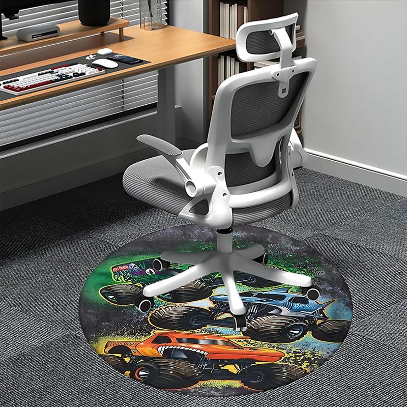 Monster Truck,Graffiti Art Chair mat Round Rug Office carpet, Machine Washable, Non slip, Suitable for Living Rooms, Bedrooms 80cm
Monster Truck,Graffiti Art Chair mat Round Rug Office carpet, Machine Washable, Non slip, Suitable for Living Rooms, Bedrooms 80cm