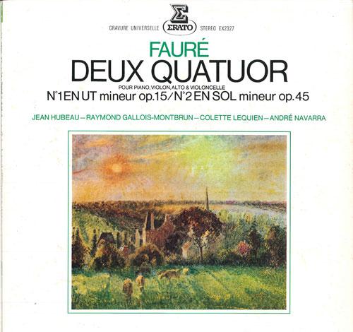 LP Record JEAN HUBEAU, RAYMOND GALLOIS-MONTBR - Faure: Deux Quatuor En Ut Mineur Op EX2327 ERATO 1979 Japan Classical Used
LP Record JEAN HUBEAU, RAYMOND GALLOIS-MONTBR - Faure: Deux Quatuor En Ut Mineur Op EX2327 ERATO 1979 Japan Classical Used