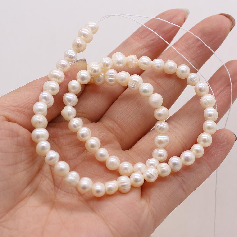1String, 5-6mm White Natural Freshwater Near Round Pearls 36cm Loose Beads for Handmade Jewelry Craft Supplies, DIY Holiday Gifts 1String/5-6mm-36cm білий
1String, 5-6mm White Natural Freshwater Near Round Pearls 36cm Loose Beads for Handmade Jewelry Craft Supplies, DIY Holiday Gifts 1String/5-6mm-36cm білий