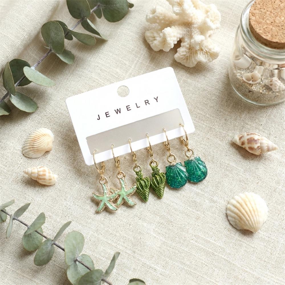 3 Pcs Boho Starfish Shell Hoop Earrings Set for Women Imitation Pearl Metal Geometric Earring Girl Beach Party Versatile Zircon
3 Pcs Boho Starfish Shell Hoop Earrings Set for Women Imitation Pearl Metal Geometric Earring Girl Beach Party Versatile Zircon